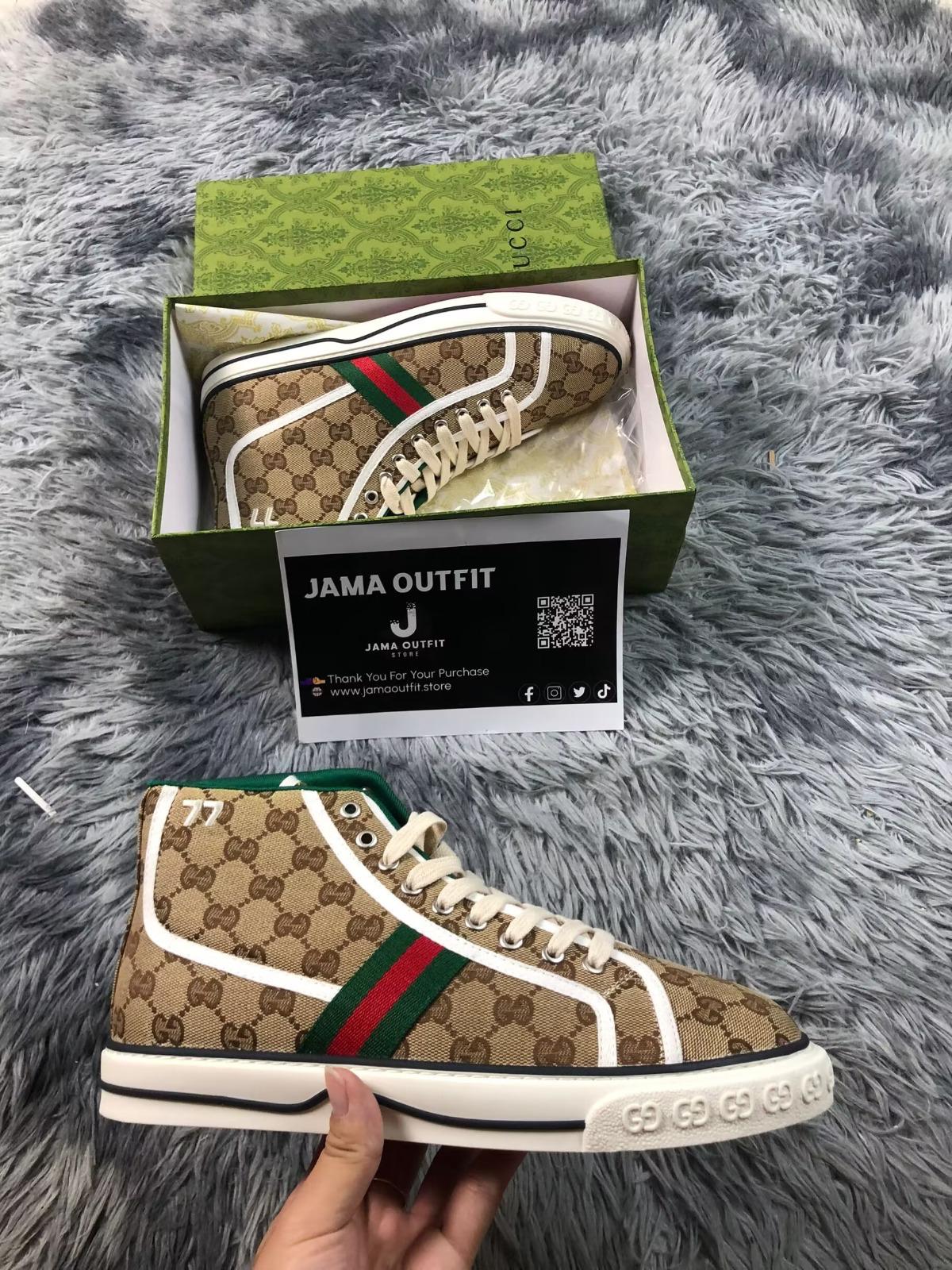 MEN'S GUCCI ACE SNEAKER WITH WEB